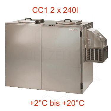 Viessmann TectoSet CC1 2 x 240l Abfallkühler ohne Winterregelung und Aggregat rechts - 7762303