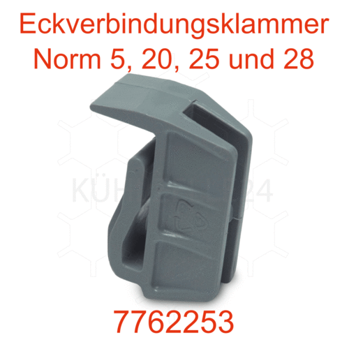 Regal Zubehör Norm 5/20/25/28 Kunststoff Eckverbindungsklammern