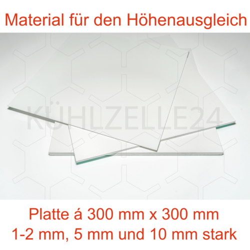 Ausgleichsmaterial - Lamilux und PVC-Schaumplatten 1-2 mm, 5 mm und 10 mm