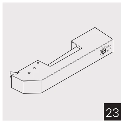 Explosionszeichnung TectoCell Standard Plus – Abb. 23 – Verschluss (System Jumbo) (Baujahr 1992–2009)