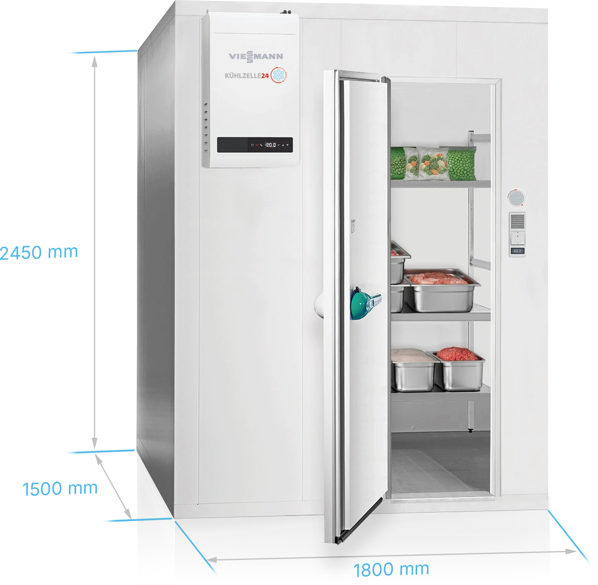 Viessmann Tiefkühlzelle ClassicEdition 1800x1500x2450 mm Tür DIN links Kühlzelle24