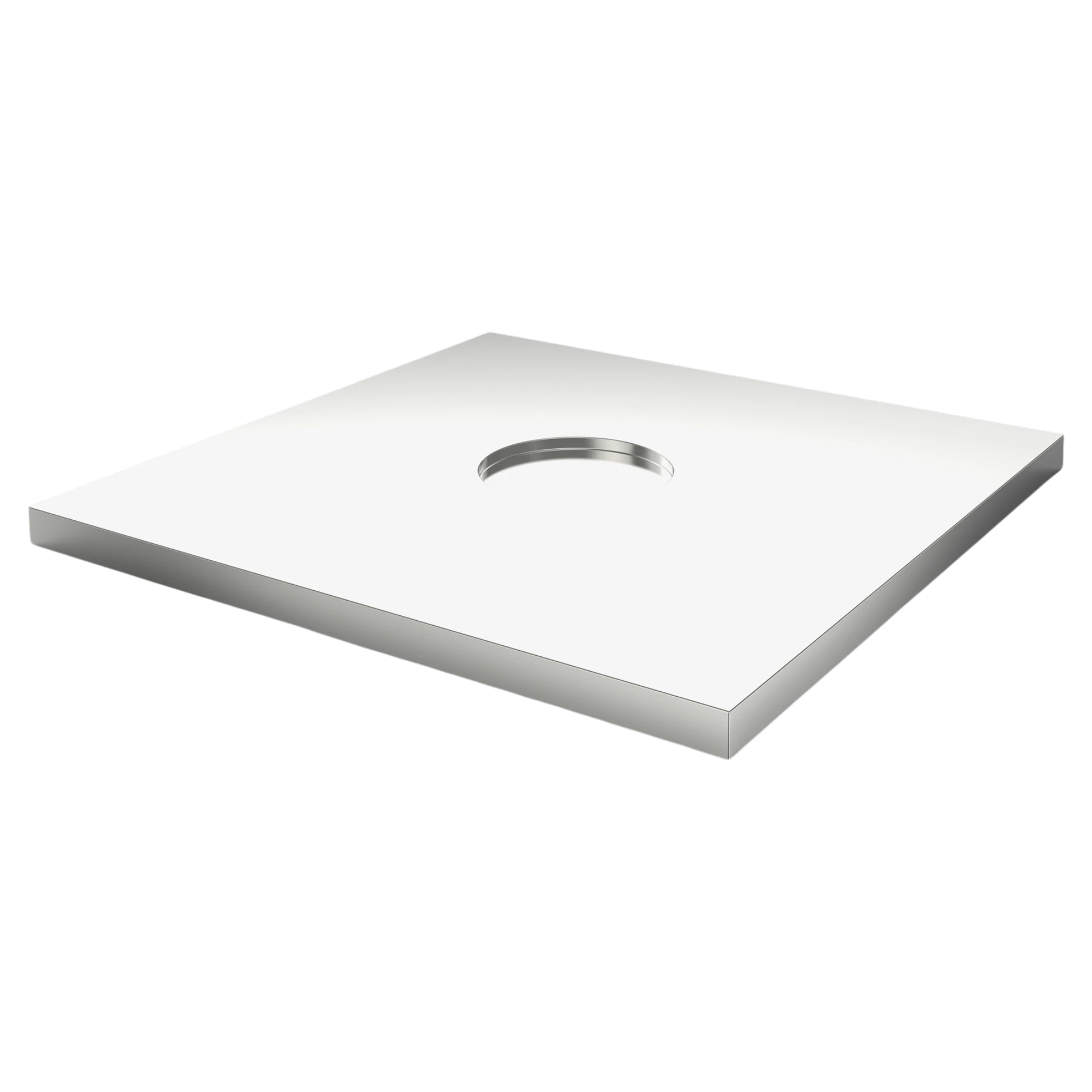 Aluminium Bodendruckverteilungsplatte 115x115mm für Kühlzellenregale