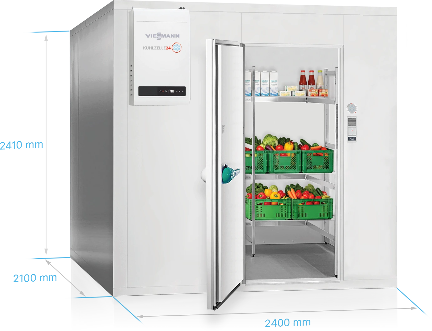 Viessmann Kühlzelle ClassicEdition 2400x2100x2410 mm Tür DIN links Kühlzelle24